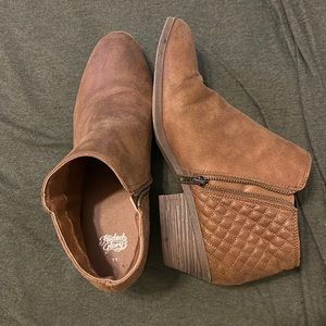 tan booties